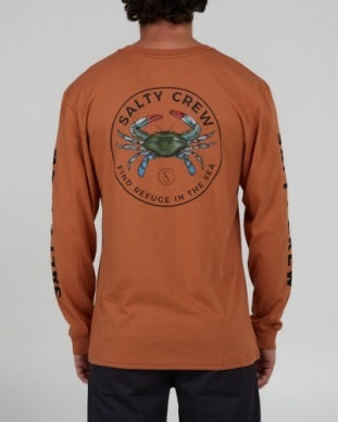 Salty Crew Blue Crabber longsleeve tshirt 20135422 sierra