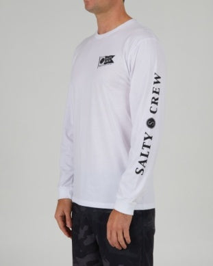 Salty Crew Pennant premium long sleeve tshirt 20135487 white