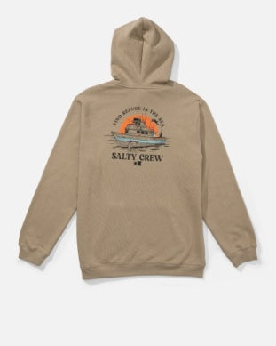Salty Crew day charter hoody 20335390 stone