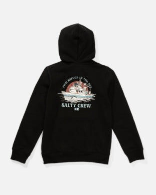 Salty crew youth day charter hoody 20335390y black