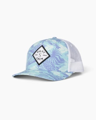 Salty Crew sealine retro trucker hat 35035421w aqua