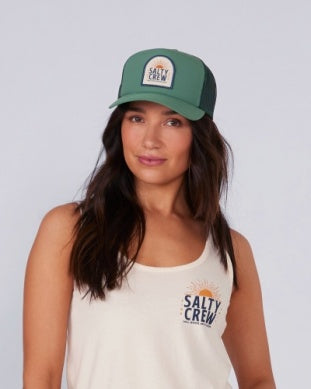 Salty Crew crusin trucker hat 35035560w atlantic green