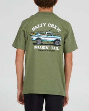 Salty Crew youth off road tshirt 20035614y sage green