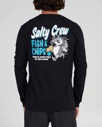 Salty Crew Fish and Chip long sleeve tshirt 20135460 black