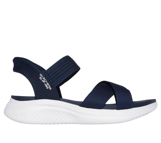 Skechers ultra flex slip in sandal 11997nvy navy
