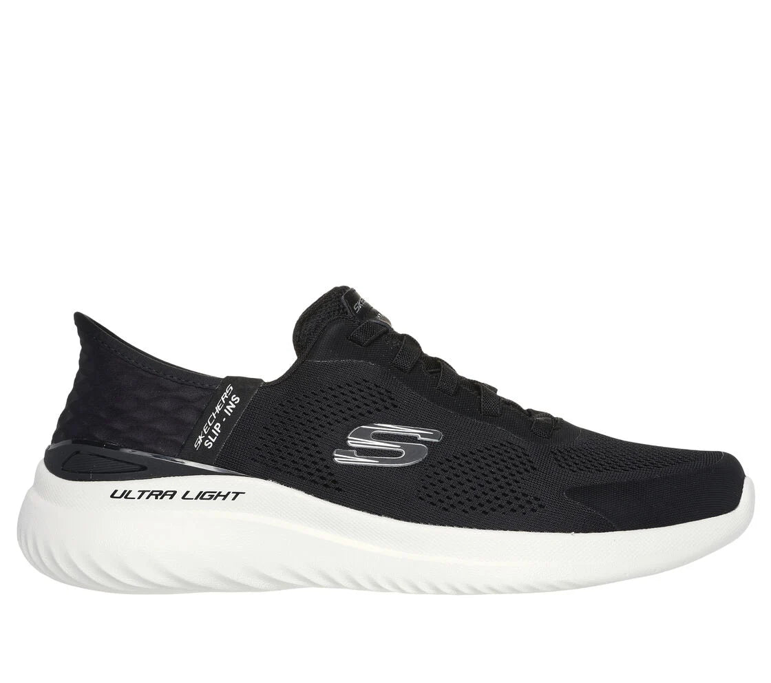 Mens Skechers Slip-ins: Bounder 2.0 - Emerged 232459bkw black & white