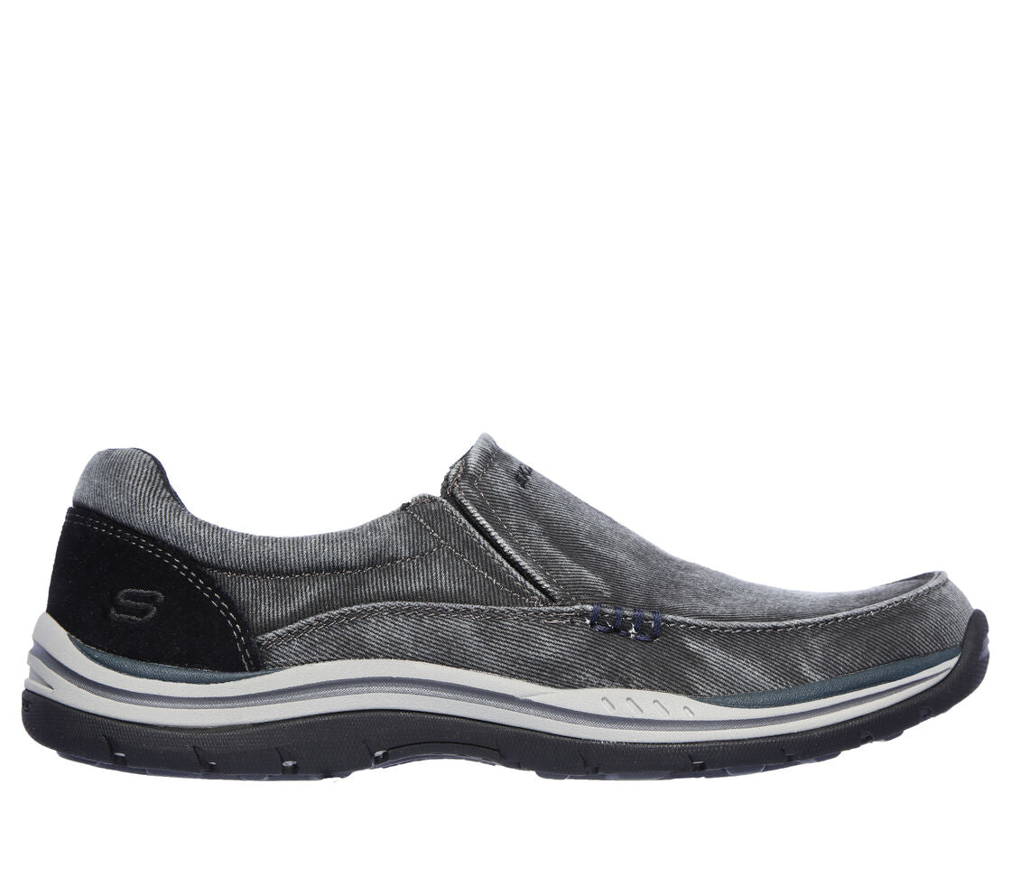 Skechers Relaxed Fit: Expected - Avillo 64109 black available in regular width and wide width