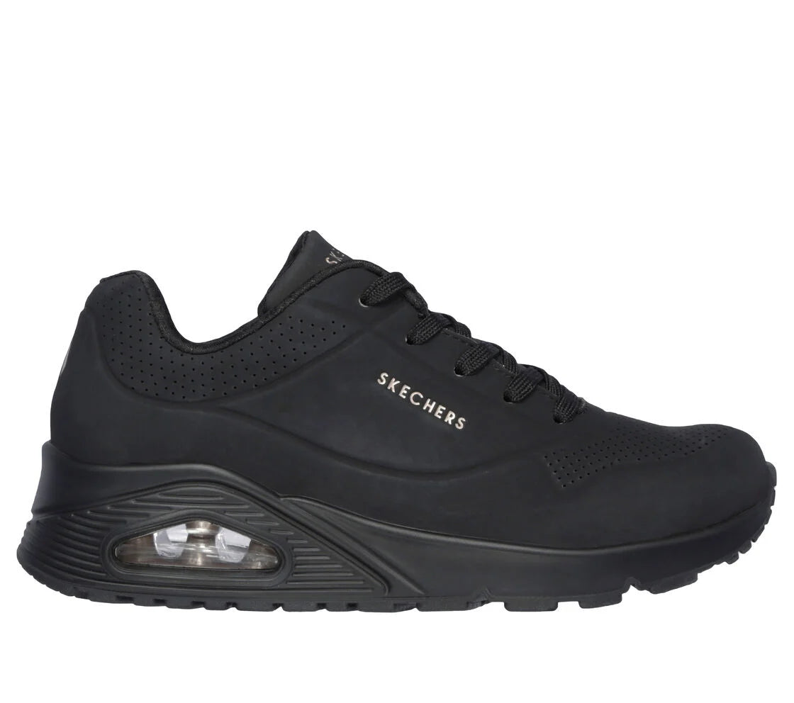 Womens Skechers Uno - Stand on Air 73690bbk all black