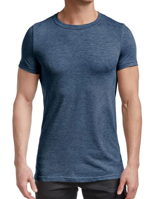 Stanfield's Men's Basic Short Sleeve Crew T-Shirt #2016 a02 navy haze