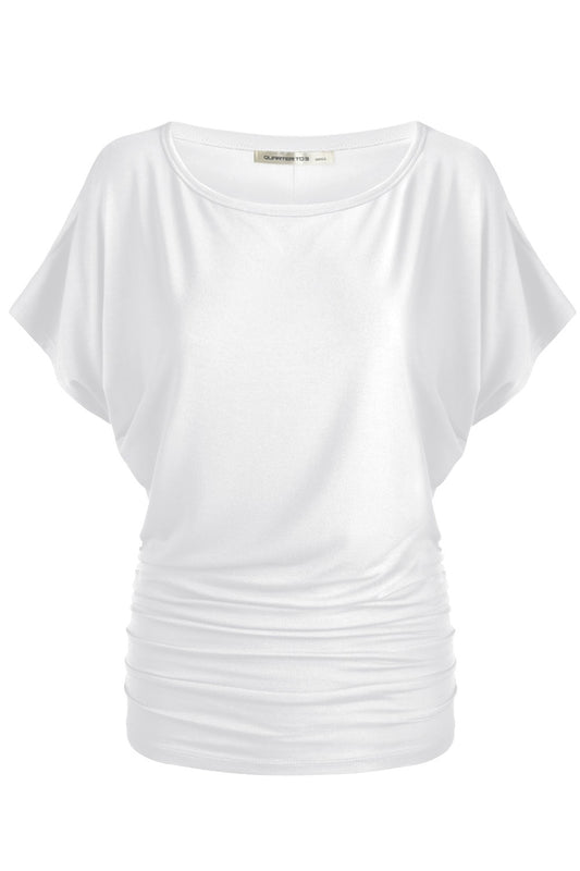 Malibu Dolman top b2201-3 white