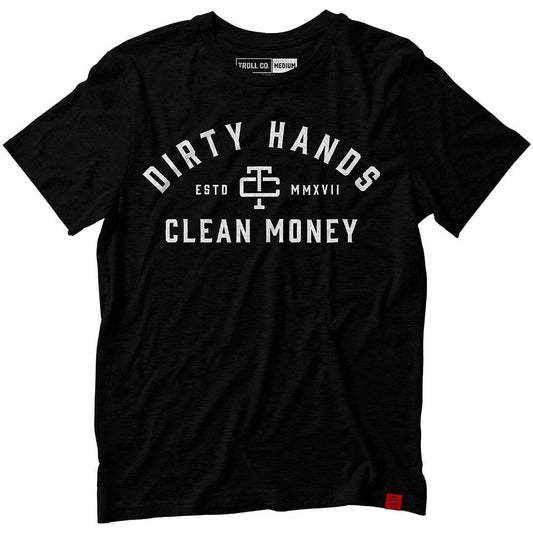 Dirty Hands Clean Money dhcm tshirt tc0081 black