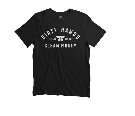 Dirty hands clean money youth classic tshirt tc0721 black