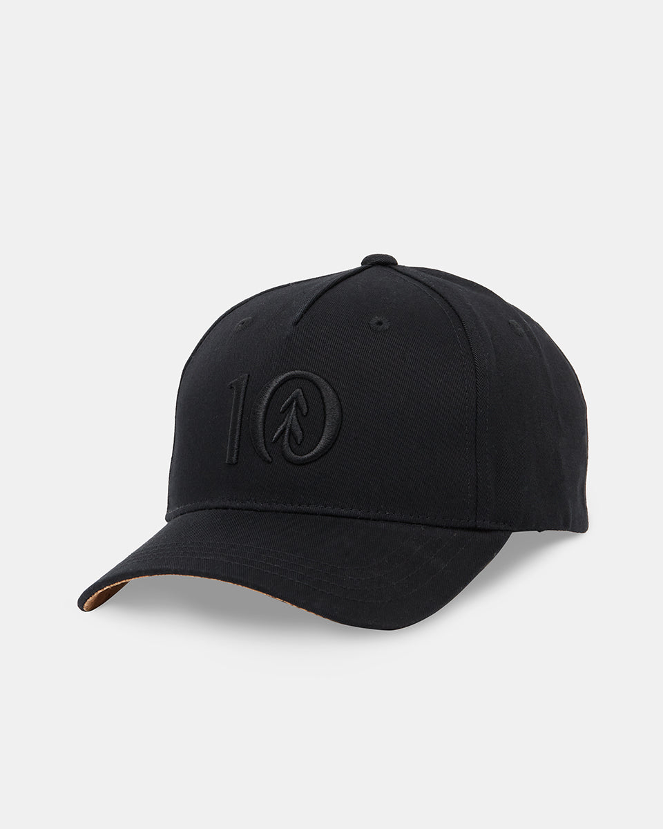 Ten Tree Logo Cork Brim Altitude hat tau2589-0164 meteorite black