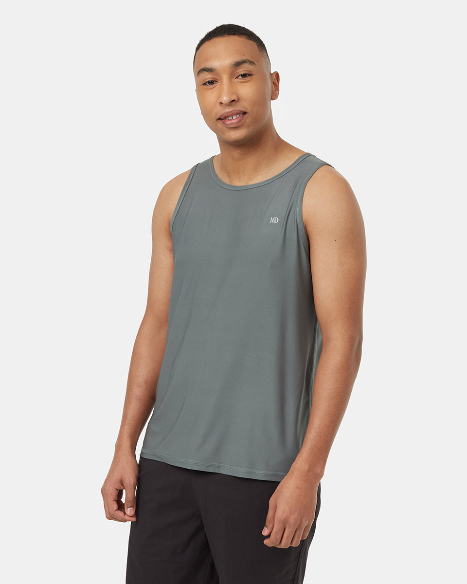 Ten tree active soft knit light tank tcm5770-3180 light urban green