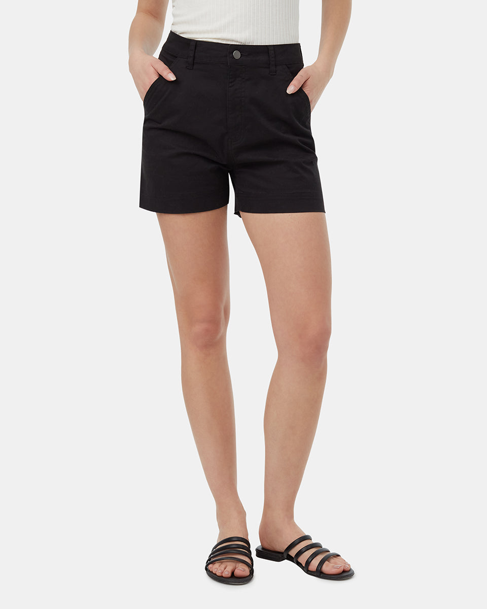 Ten tree twill high waist short tcw4296-0164 black