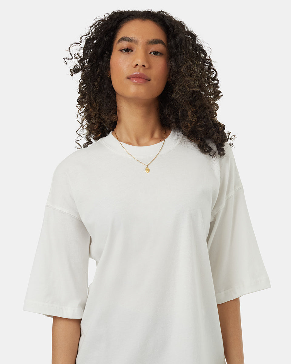 ten tree regenerative cotton oversized tshirt tcw5750-2432 undyed