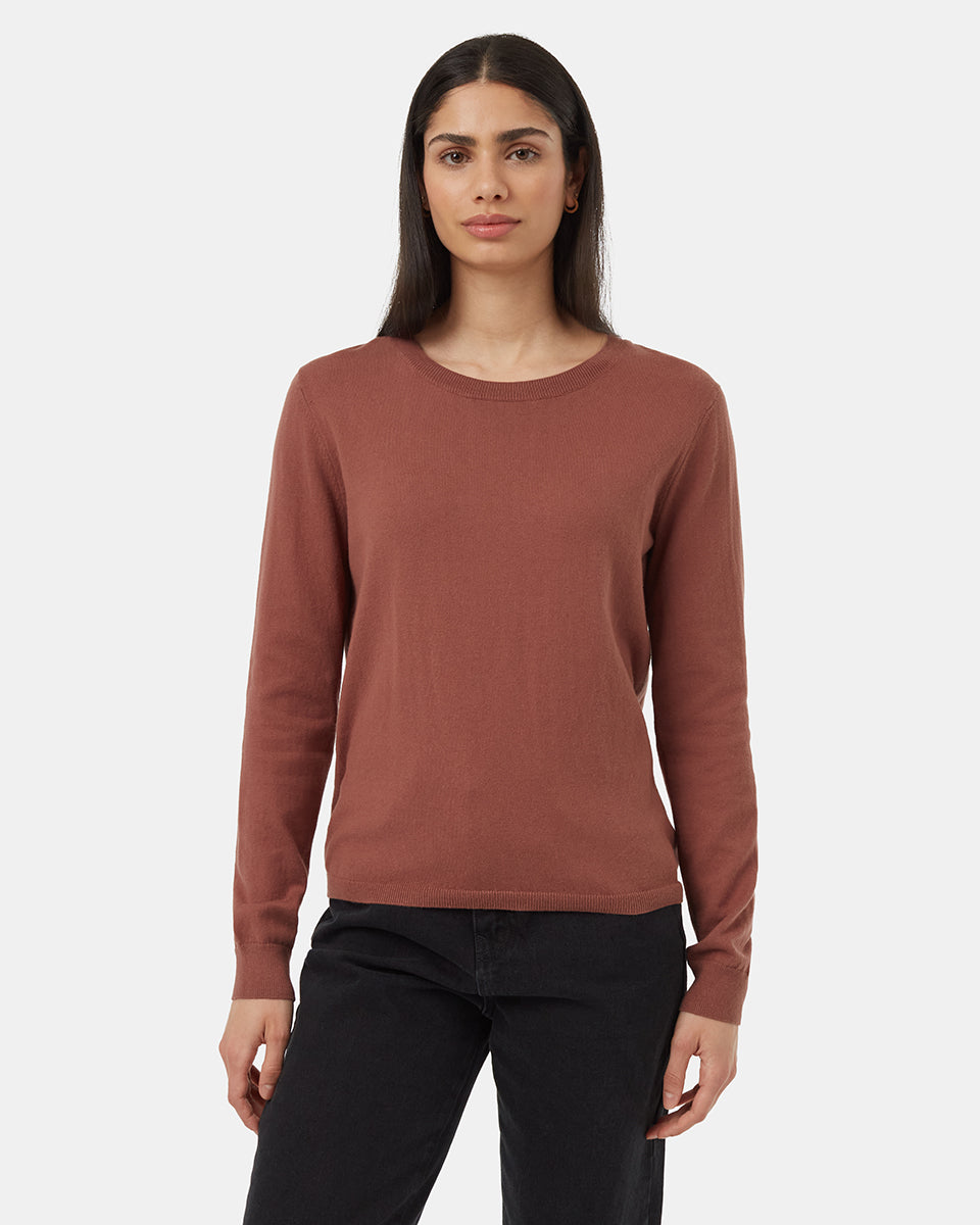 ten tree highline fine guage sweater tcw5913-1366 mesa red