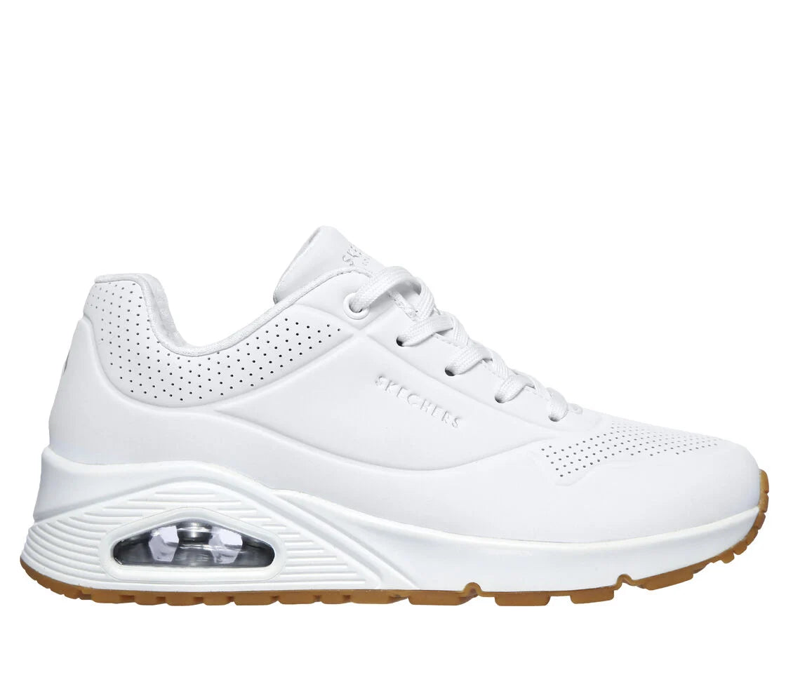 Womens Skechers Uno - Stand on Air 73690w all white