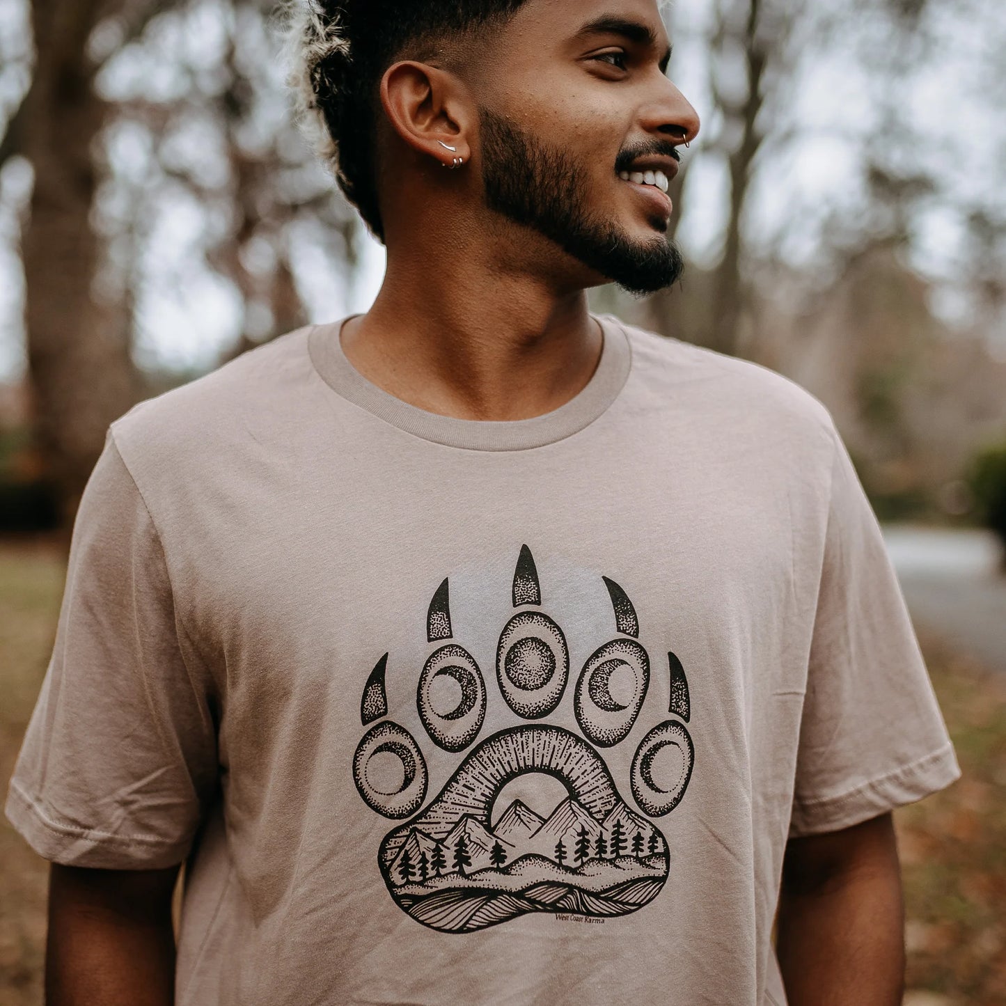 West Coast Karma Bear Paw tshirt