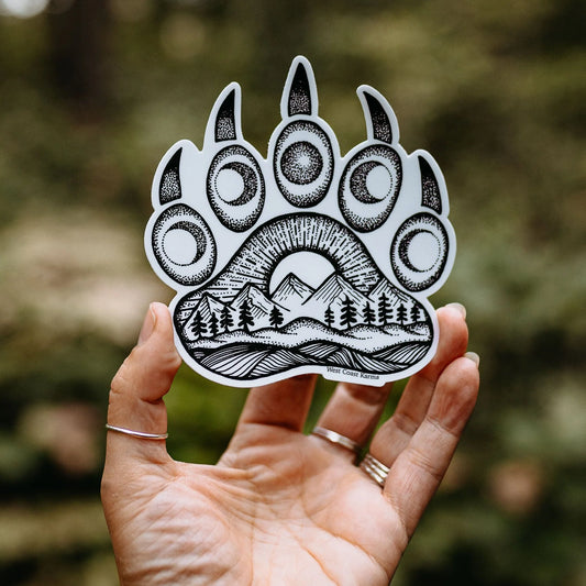 West Coast Karma Bear Paw Sticker