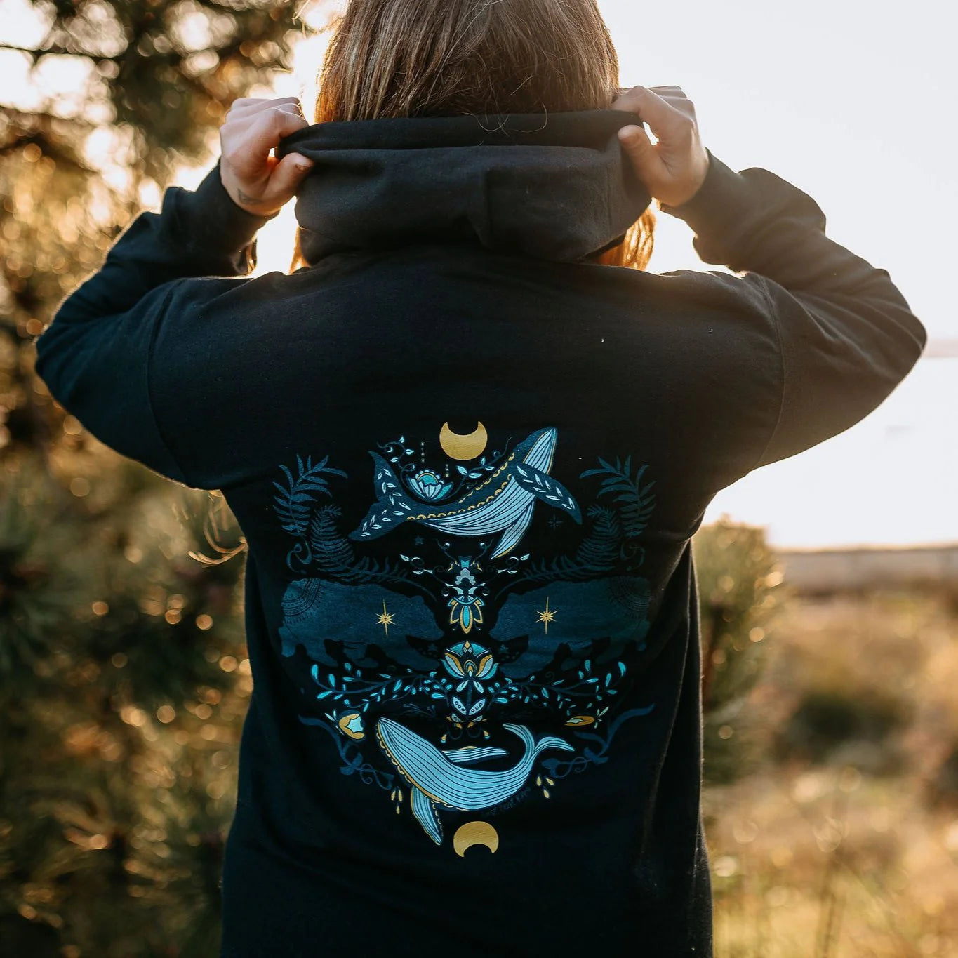 West Coast Karma cottage bear hoody