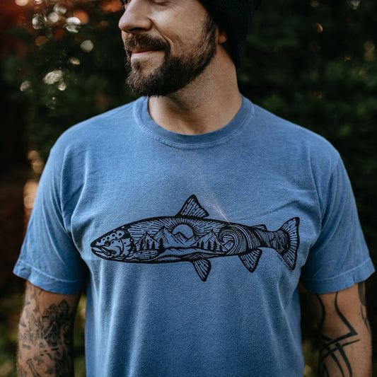 West Coast Karma Atlantic Salmon Tshirt